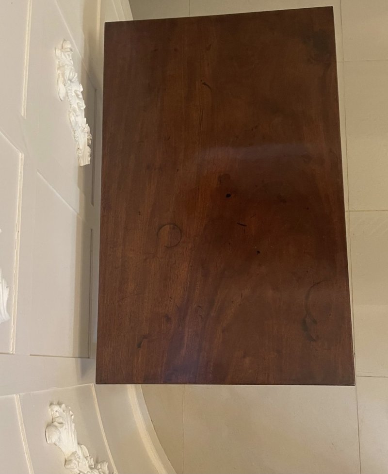 Unusual Antique George III Quality Mahogany Freestanding Side Table - Image 10